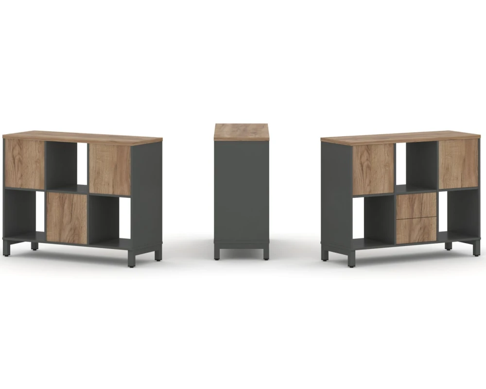 Набор стеллажа 1 сторон., 2 яр. 1121x400x881 Стайл Проджект / Style Project