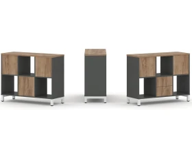 Набор стеллажа 1 сторон., 2 яр. 1121x400x881 Стайл Проджект / Style Project images