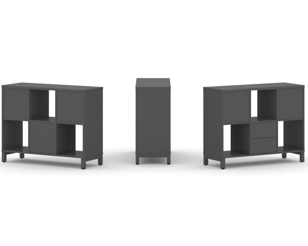 Набор стеллажа 1 сторон., 2 яр. 1121x400x881 Стайл Проджект / Style Project