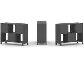 Набор стеллажа 1 сторон., 2 яр. 1121x400x881 Стайл Проджект / Style Project images