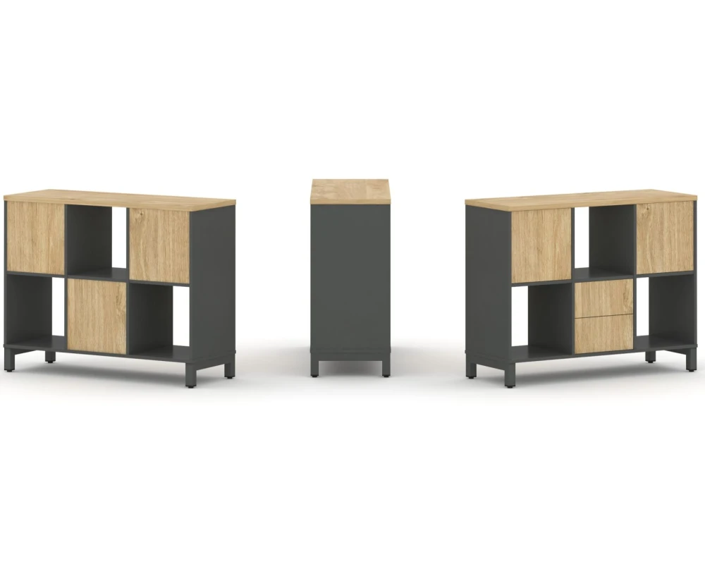 Набор стеллажа 1 сторон., 2 яр. 1121x400x881 Стайл Проджект / Style Project