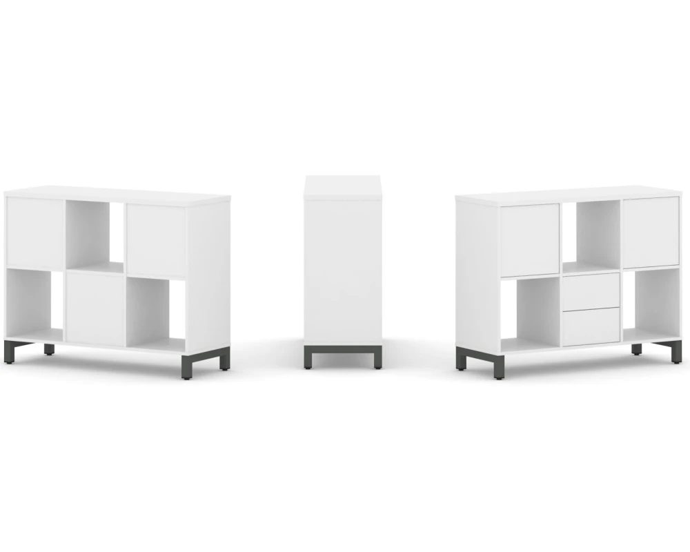 Набор стеллажа 1 сторон., 2 яр. 1121x400x881 Стайл Проджект / Style Project