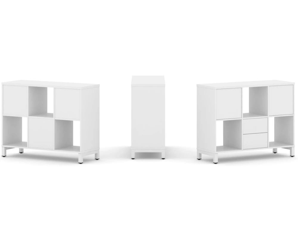 Набор стеллажа 1 сторон., 2 яр. 1121x400x881 Стайл Проджект / Style Project