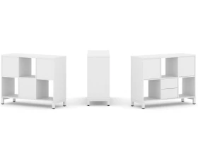 Набор стеллажа 1 сторон., 2 яр. 1121x400x881 Стайл Проджект / Style Project images