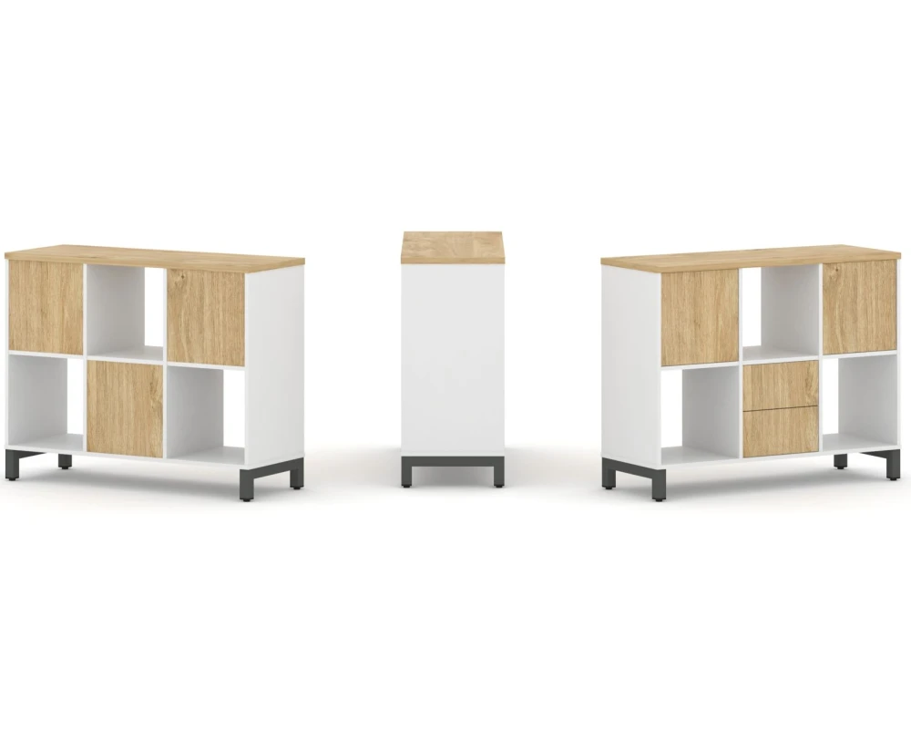 Набор стеллажа 1 сторон., 2 яр. 1121x400x881 Стайл Проджект / Style Project