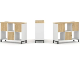 Набор стеллажа 1 сторон., 2 яр. 1121x400x881 Стайл Проджект / Style Project images