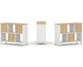 Набор стеллажа 1 сторон., 2 яр. 1121x400x881 Стайл Проджект / Style Project images