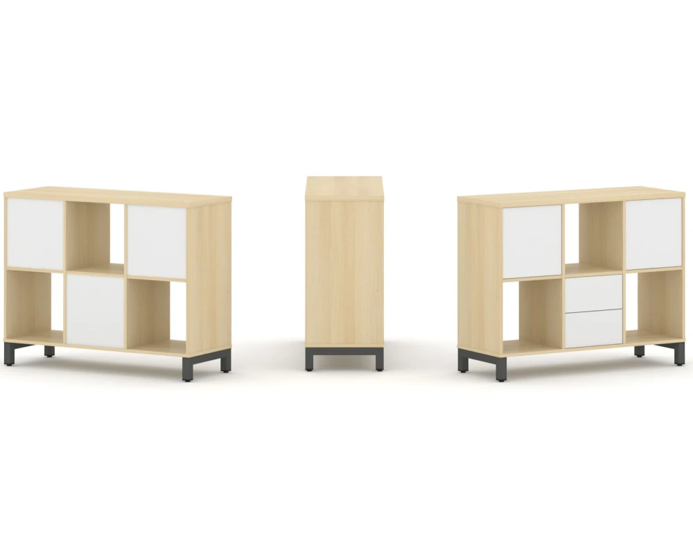 Набор стеллажа 1 сторон., 2 яр. 1121x400x881 Стайл Проджект / Style Project