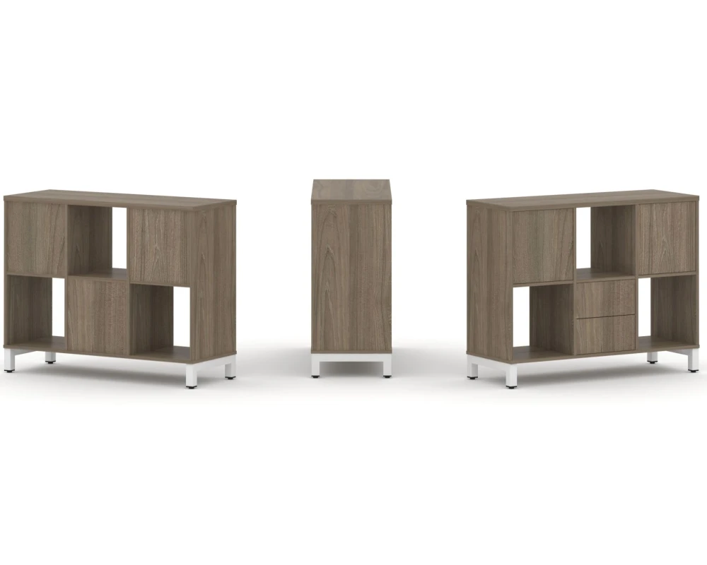 Набор стеллажа 1 сторон., 2 яр. 1121x400x881 Стайл Проджект / Style Project