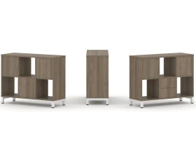 Набор стеллажа 1 сторон., 2 яр. 1121x400x881 Стайл Проджект / Style Project images