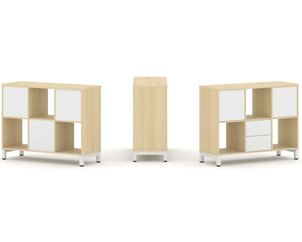 Набор стеллажа 1 сторон., 2 яр. 1121x400x881 Стайл Проджект / Style Project