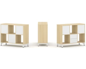 Набор стеллажа 1 сторон., 2 яр. 1121x400x881 Стайл Проджект / Style Project images