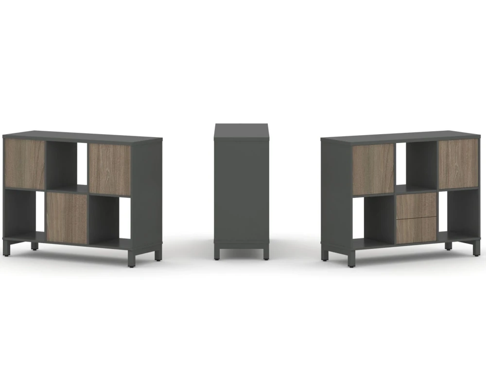 Набор стеллажа 1 сторон., 2 яр. 1121x400x881 Стайл Проджект / Style Project