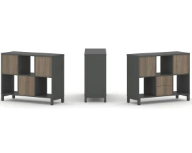 Набор стеллажа 1 сторон., 2 яр. 1121x400x881 Стайл Проджект / Style Project images