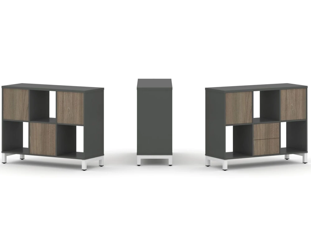 Набор стеллажа 1 сторон., 2 яр. 1121x400x881 Стайл Проджект / Style Project