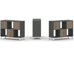 Набор стеллажа 1 сторон., 2 яр. 1121x400x881 Стайл Проджект / Style Project images