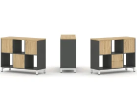 Набор стеллажа 1 сторон., 2 яр. 1121x400x881 Стайл Проджект / Style Project images