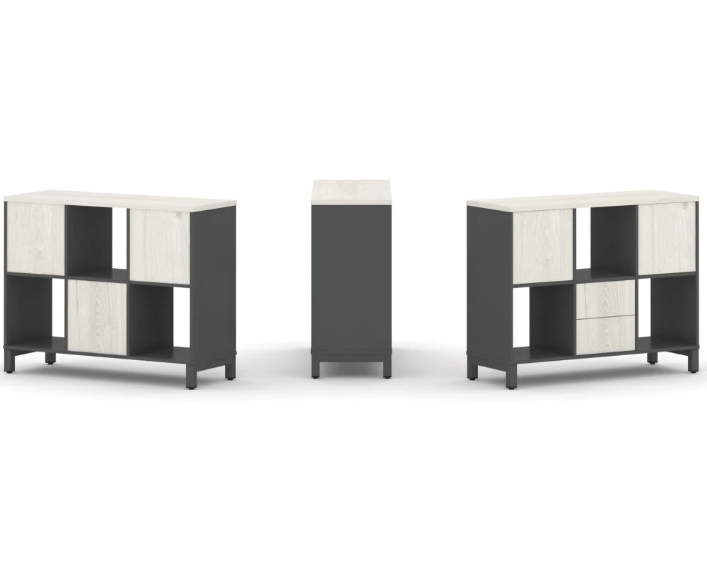 Набор стеллажа 1 сторон., 2 яр. 1121x400x881 Стайл Проджект / Style Project