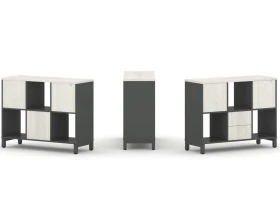 Набор стеллажа 1 сторон., 2 яр. 1121x400x881 Стайл Проджект / Style Project images