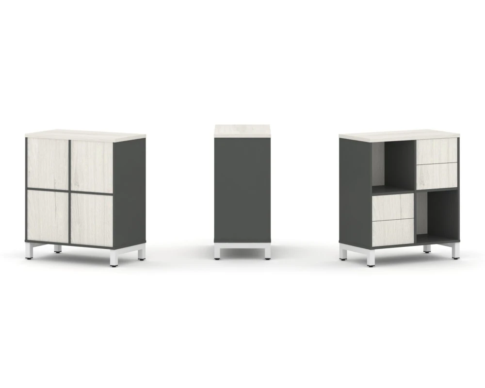 Набор стеллажа 1 сторон., 2 яр. 754x400x881 Стайл Проджект / Style Project