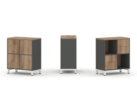 Набор стеллажа 1 сторон., 2 яр. 754x400x881 Стайл Проджект / Style Project images