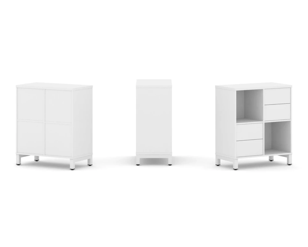 Набор стеллажа 1 сторон., 2 яр. 754x400x881 Стайл Проджект / Style Project