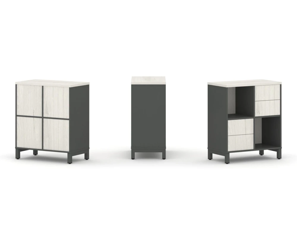 Набор стеллажа 1 сторон., 2 яр. 754x400x881 Стайл Проджект / Style Project