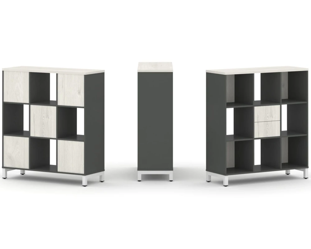 Набор стеллажа 1 сторон., 3 яр. 1121x400x1248 Стайл Проджект / Style Project