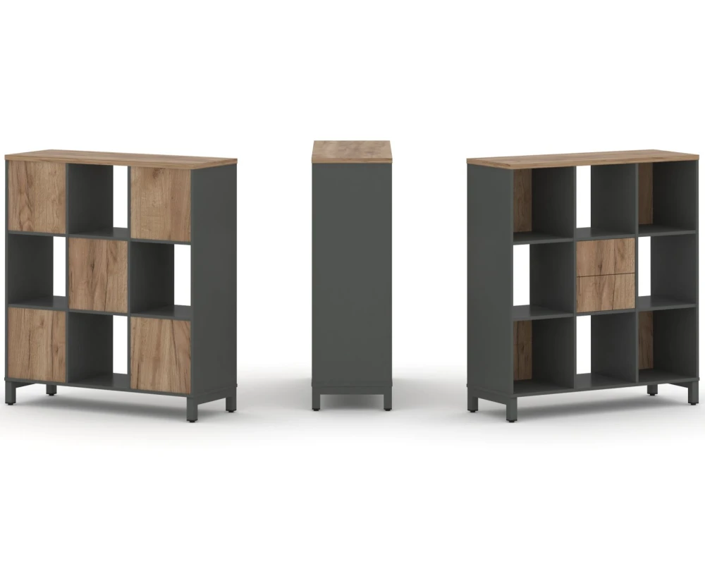 Набор стеллажа 1 сторон., 3 яр. 1121x400x1248 Стайл Проджект / Style Project