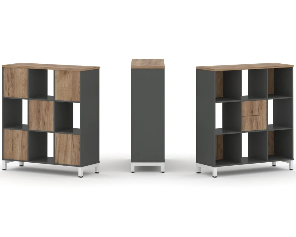 Набор стеллажа 1 сторон., 3 яр. 1121x400x1248 Стайл Проджект / Style Project