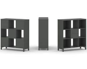 Набор стеллажа 1 сторон., 3 яр. 1121x400x1248 Стайл Проджект / Style Project images