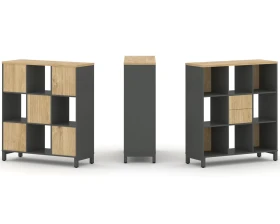 Набор стеллажа 1 сторон., 3 яр. 1121x400x1248 Стайл Проджект / Style Project images