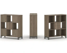 Набор стеллажа 1 сторон., 3 яр. 1121x400x1248 Стайл Проджект / Style Project images