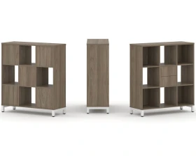 Набор стеллажа 1 сторон., 3 яр. 1121x400x1248 Стайл Проджект / Style Project images