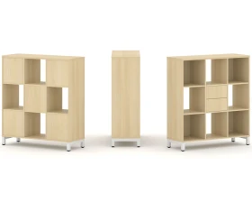 Набор стеллажа 1 сторон., 3 яр. 1121x400x1248 Стайл Проджект / Style Project images