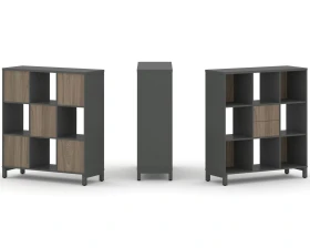 Набор стеллажа 1 сторон., 3 яр. 1121x400x1248 Стайл Проджект / Style Project images