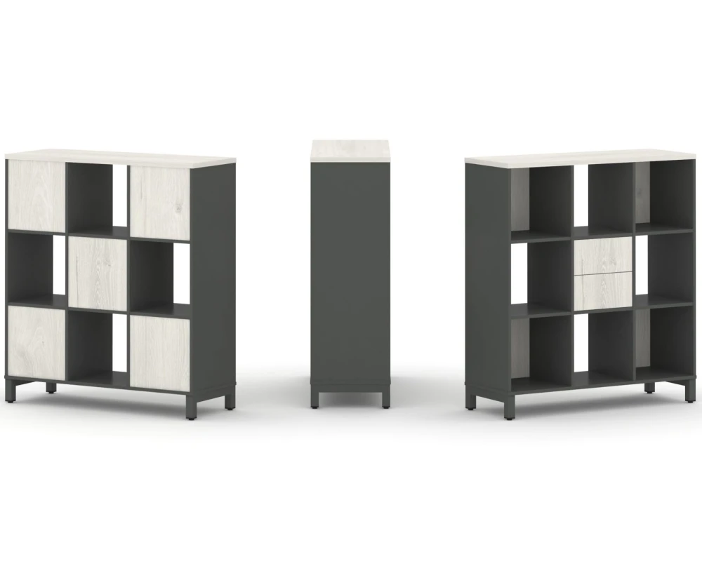 Набор стеллажа 1 сторон., 3 яр. 1121x400x1248 Стайл Проджект / Style Project