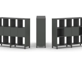 Набор стеллажа 1 сторон., 3 яр. 1488x400x1248 Стайл Проджект / Style Project images