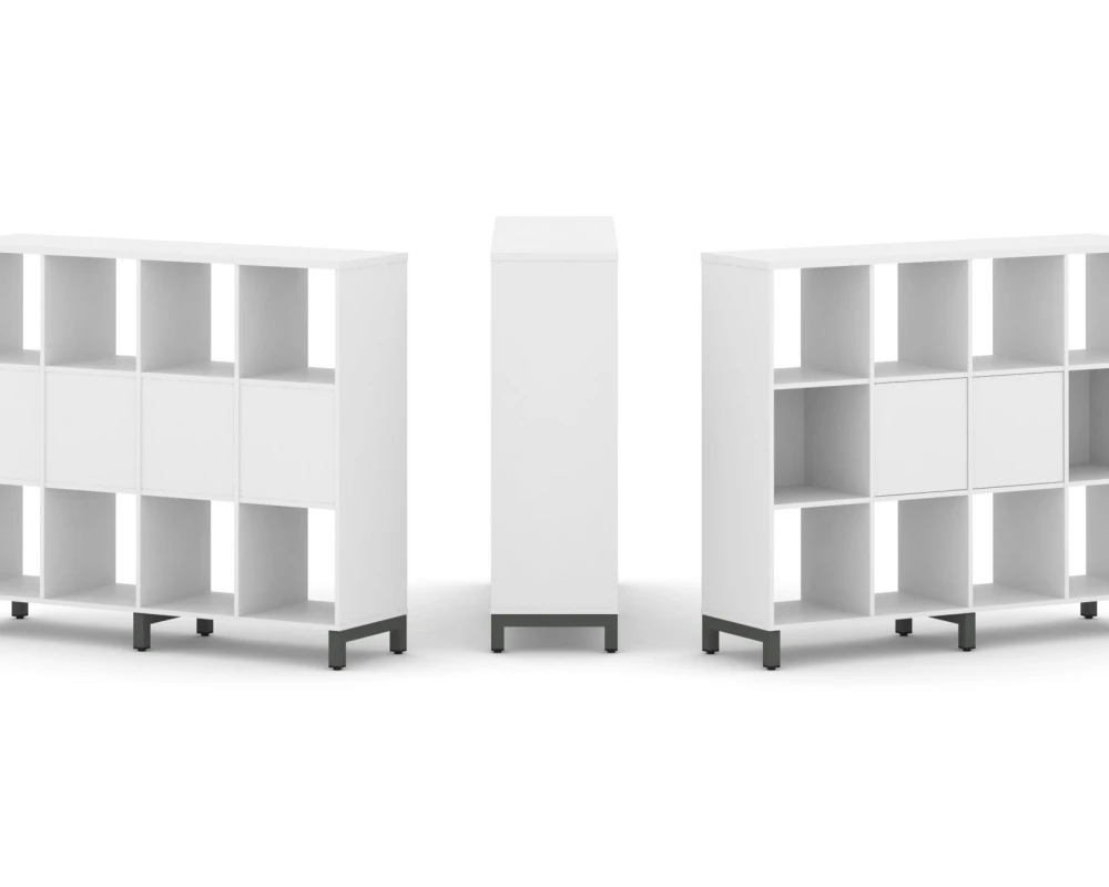 Набор стеллажа 1 сторон., 3 яр. 1488x400x1248 Стайл Проджект / Style Project