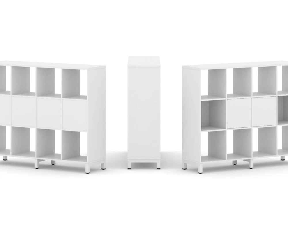 Набор стеллажа 1 сторон., 3 яр. 1488x400x1248 Стайл Проджект / Style Project