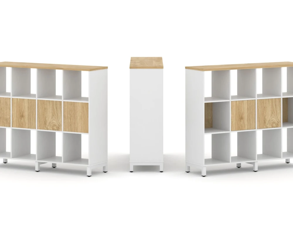 Набор стеллажа 1 сторон., 3 яр. 1488x400x1248 Стайл Проджект / Style Project