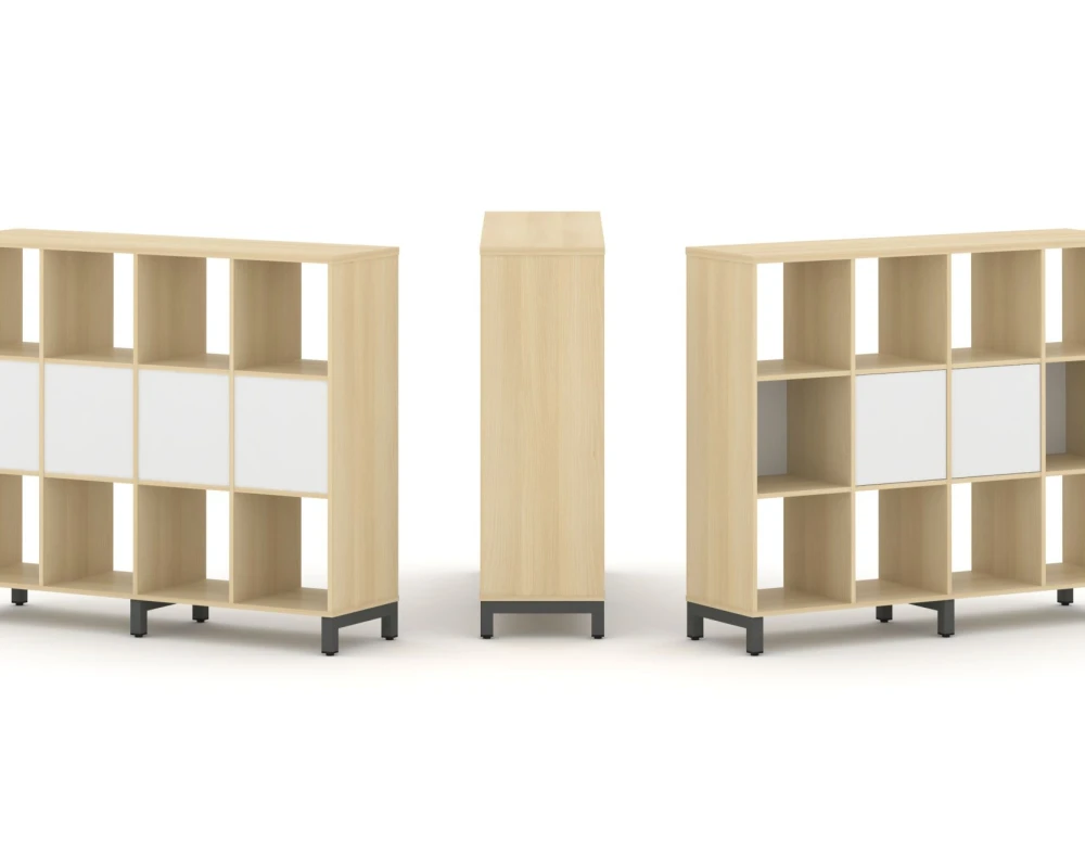 Набор стеллажа 1 сторон., 3 яр. 1488x400x1248 Стайл Проджект / Style Project