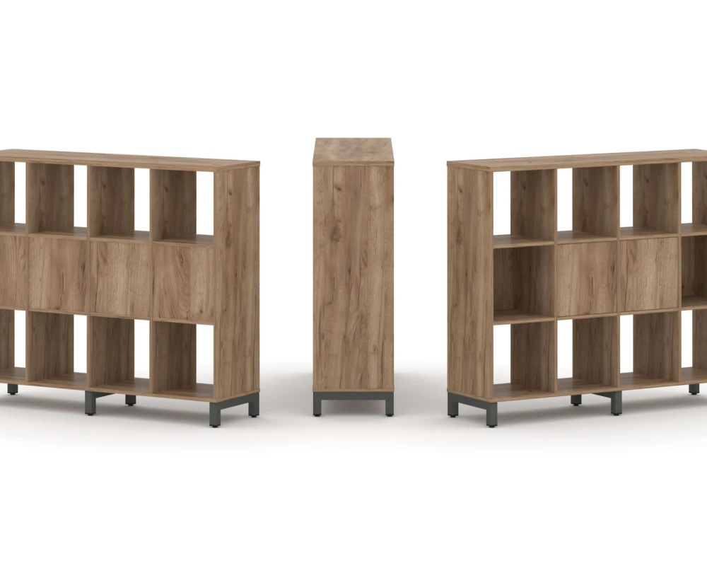 Набор стеллажа 1 сторон., 3 яр. 1488x400x1248 Стайл Проджект / Style Project