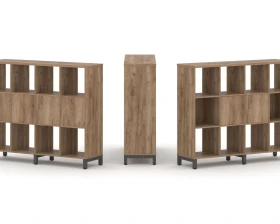 Набор стеллажа 1 сторон., 3 яр. 1488x400x1248 Стайл Проджект / Style Project images