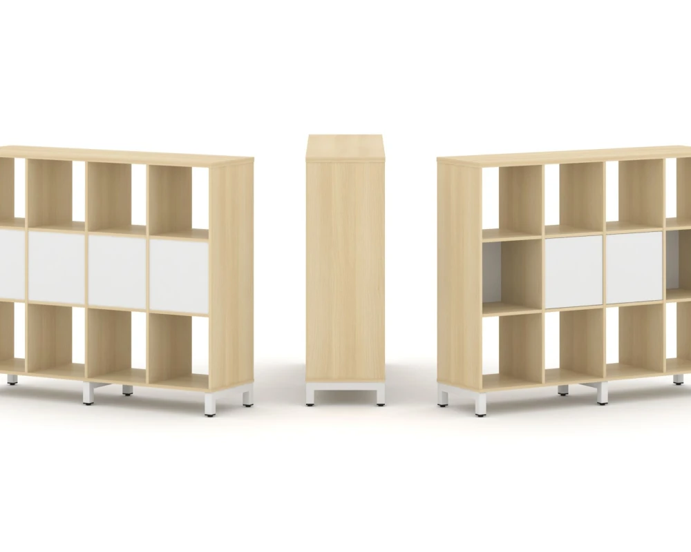 Набор стеллажа 1 сторон., 3 яр. 1488x400x1248 Стайл Проджект / Style Project