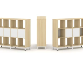 Набор стеллажа 1 сторон., 3 яр. 1488x400x1248 Стайл Проджект / Style Project images