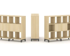 Набор стеллажа 1 сторон., 3 яр. 1488x400x1248 Стайл Проджект / Style Project images