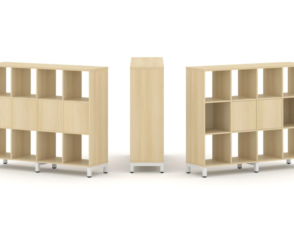 Набор стеллажа 1 сторон., 3 яр. 1488x400x1248 Стайл Проджект / Style Project