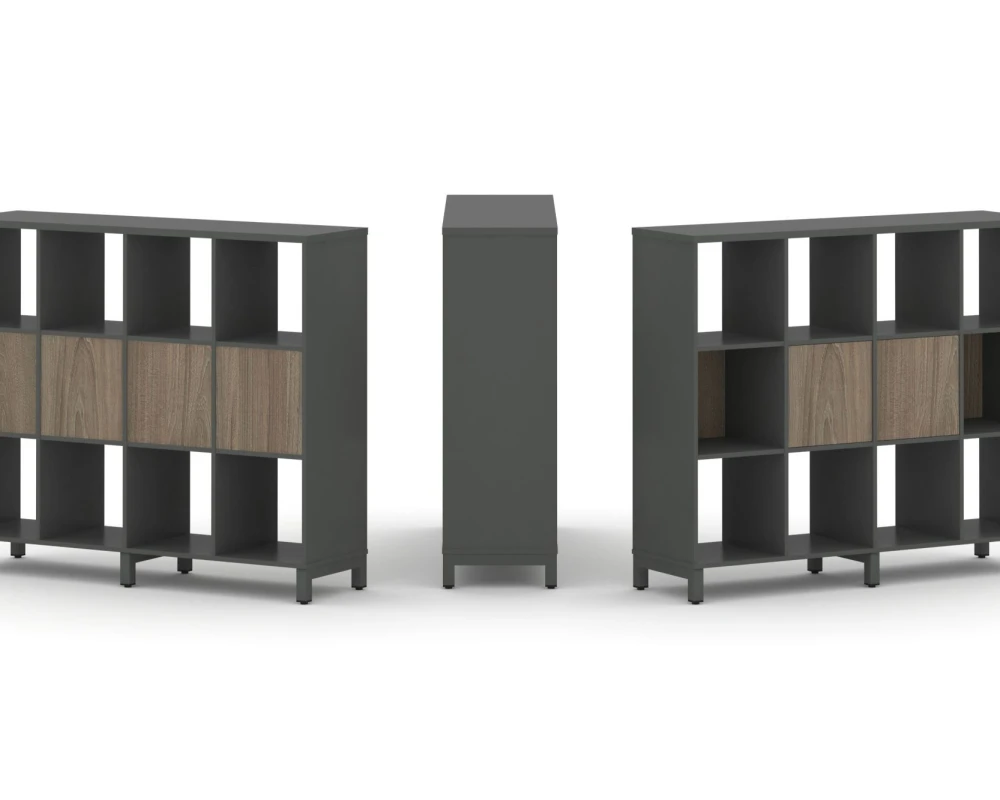 Набор стеллажа 1 сторон., 3 яр. 1488x400x1248 Стайл Проджект / Style Project