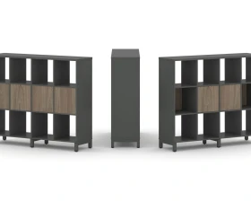 Набор стеллажа 1 сторон., 3 яр. 1488x400x1248 Стайл Проджект / Style Project images